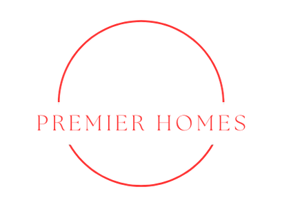 Premier homes logo white letters