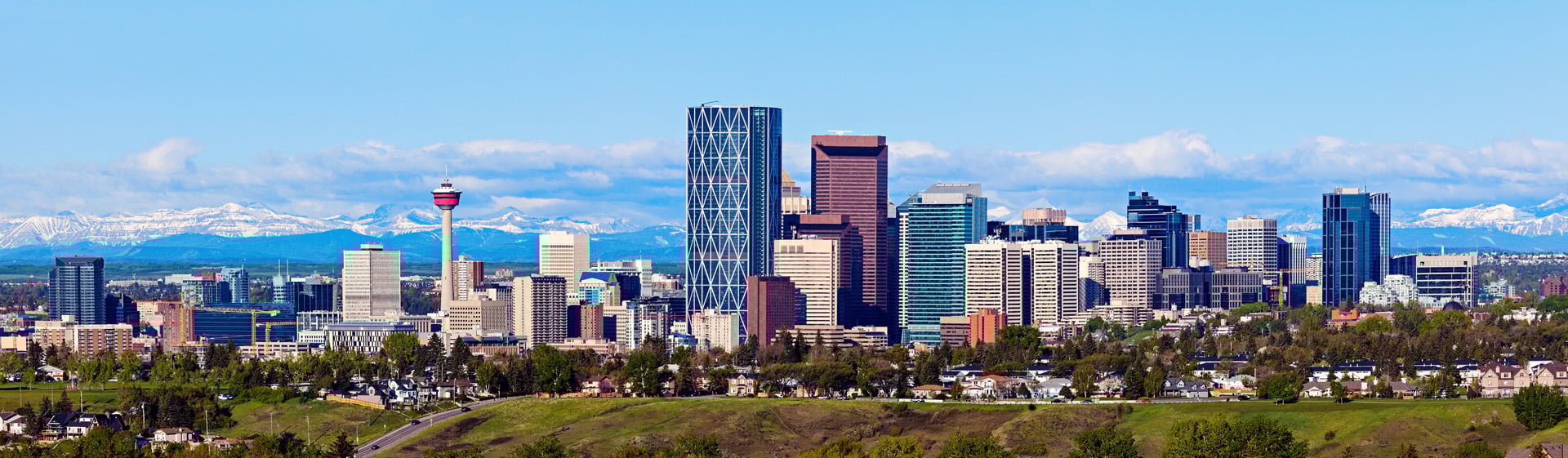 Panorama,Of,Calgary,And,Rocky,Mountains.,Calgary,,Alberta,,Usa