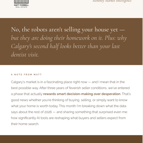 May 2026 Calgary Market Highlights - Can ChatGPT sell my house and Calgary's new tech boom
