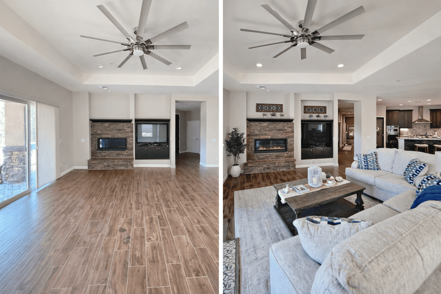 Before and After Staging by Amy Abrams Sotheby_s International Prescott