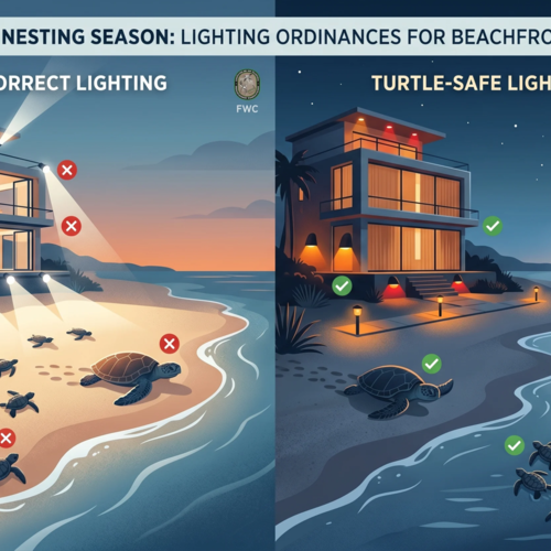 Sea Turtle Nesting Season: A Guide to Lighting Ordinances for Beachfront Owners