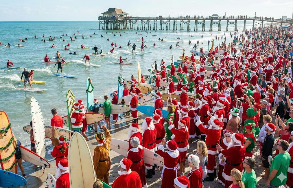 surfing-santas