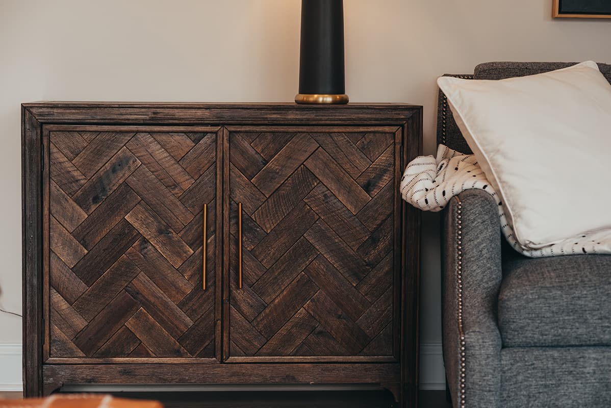 Wooden cabinet in Rochester, NY house (1)