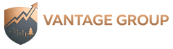 Vantage Group Real Estate Logo Horizontal white