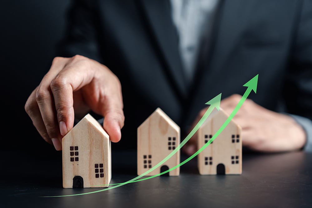 Increased,Value,Of,Real,Estate,Or,Property,House.,Businessman,Owner