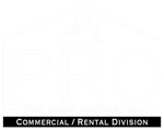 PRO Commercial and Rental Division Logo white