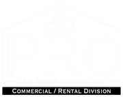 PRO Commercial and Rental Division Logo white