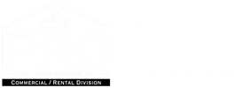 PRO Commercial and Rental Division & Pro Residential Logo white