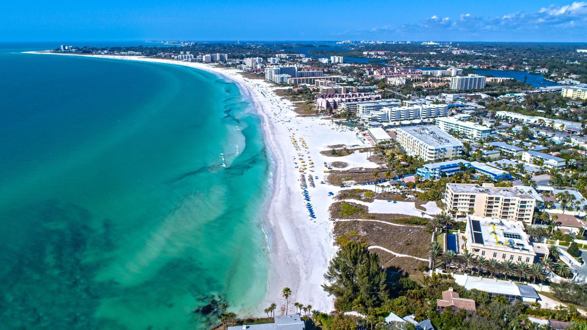 Aerial view Florida Beach