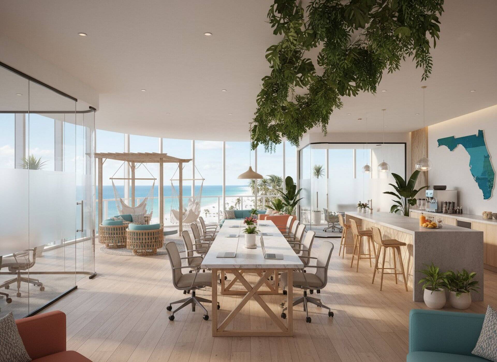 coworking space in florida condo building