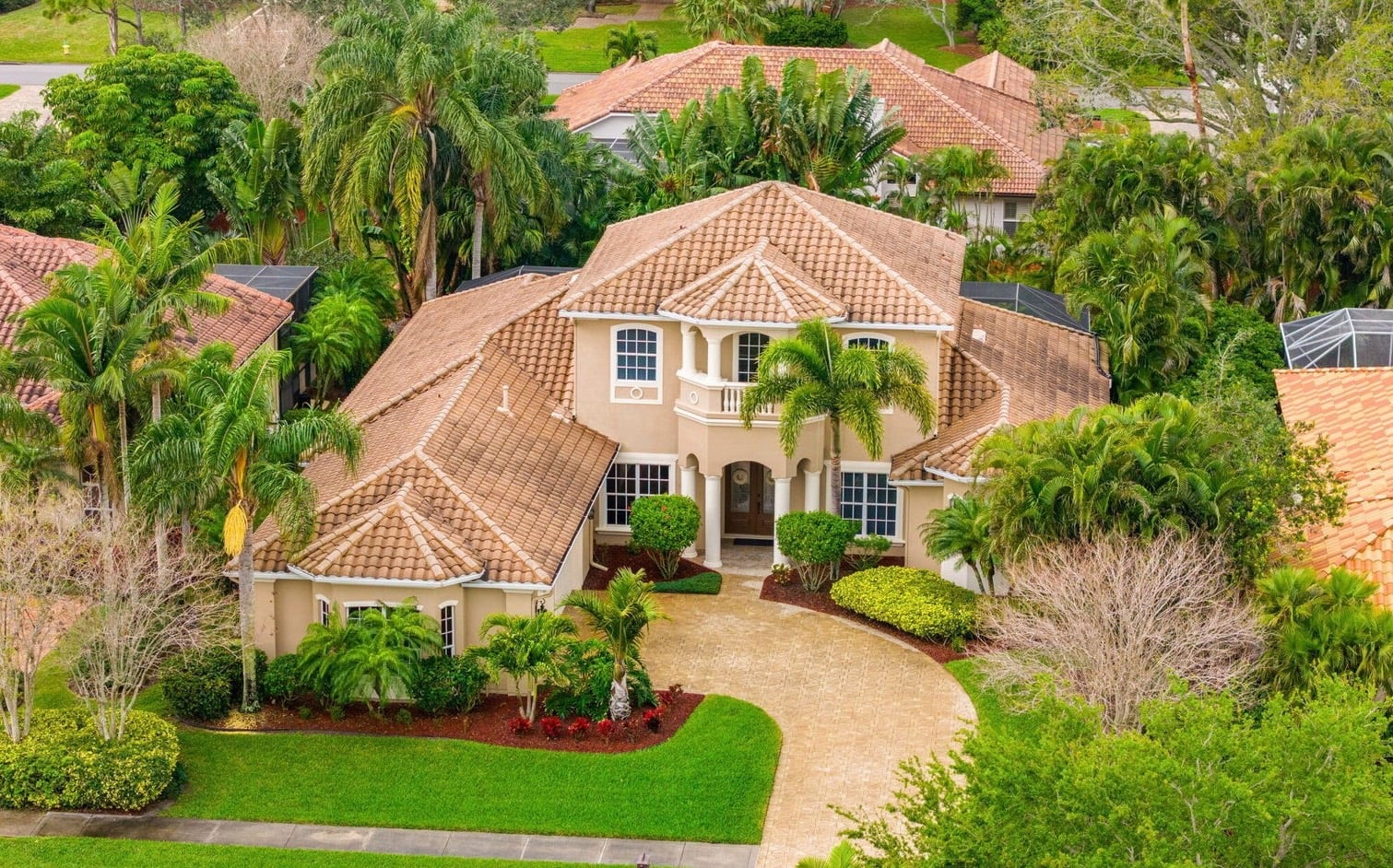 Aerial view Luxury Villa at Melbourne