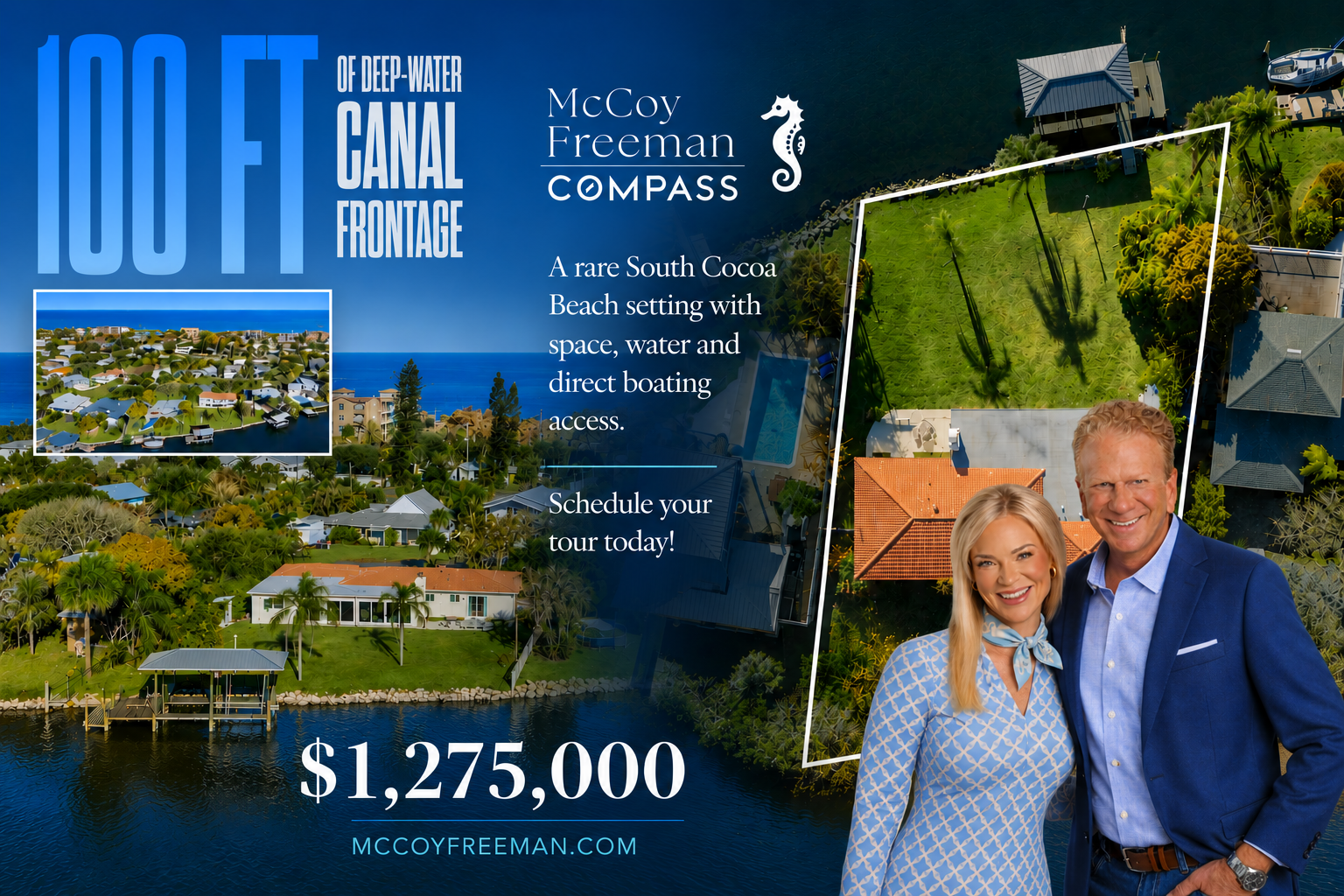 1470 Bay Shore Drive Cocoa Beach deep-water waterfront home presented by Bobby Freeman