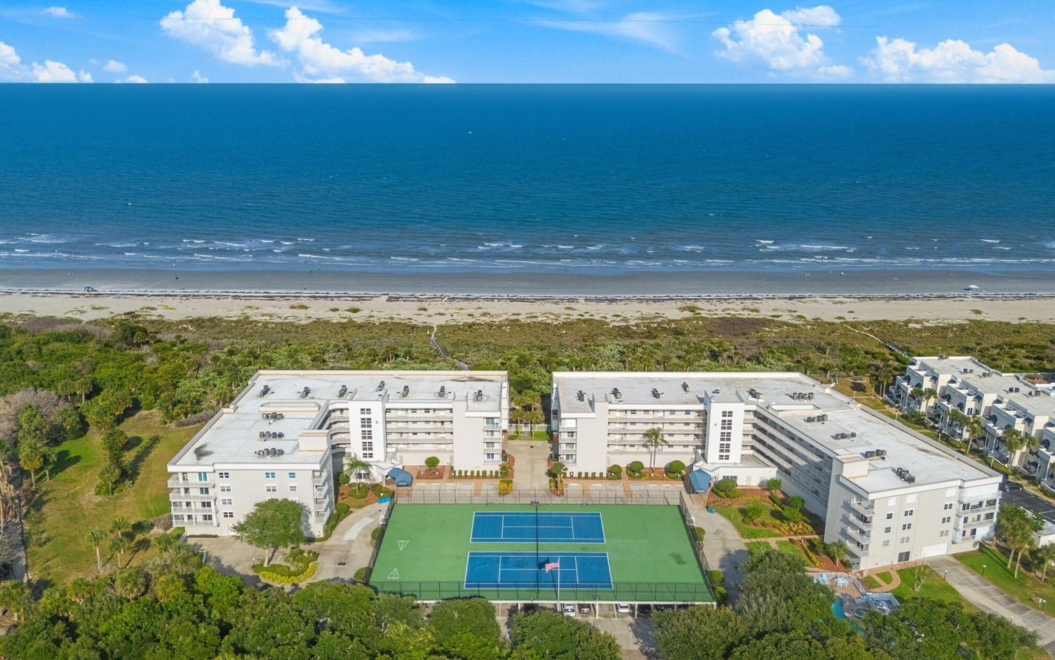 Ocean Oaks condo for sale in Cape Canaveral with ocean views and beach access