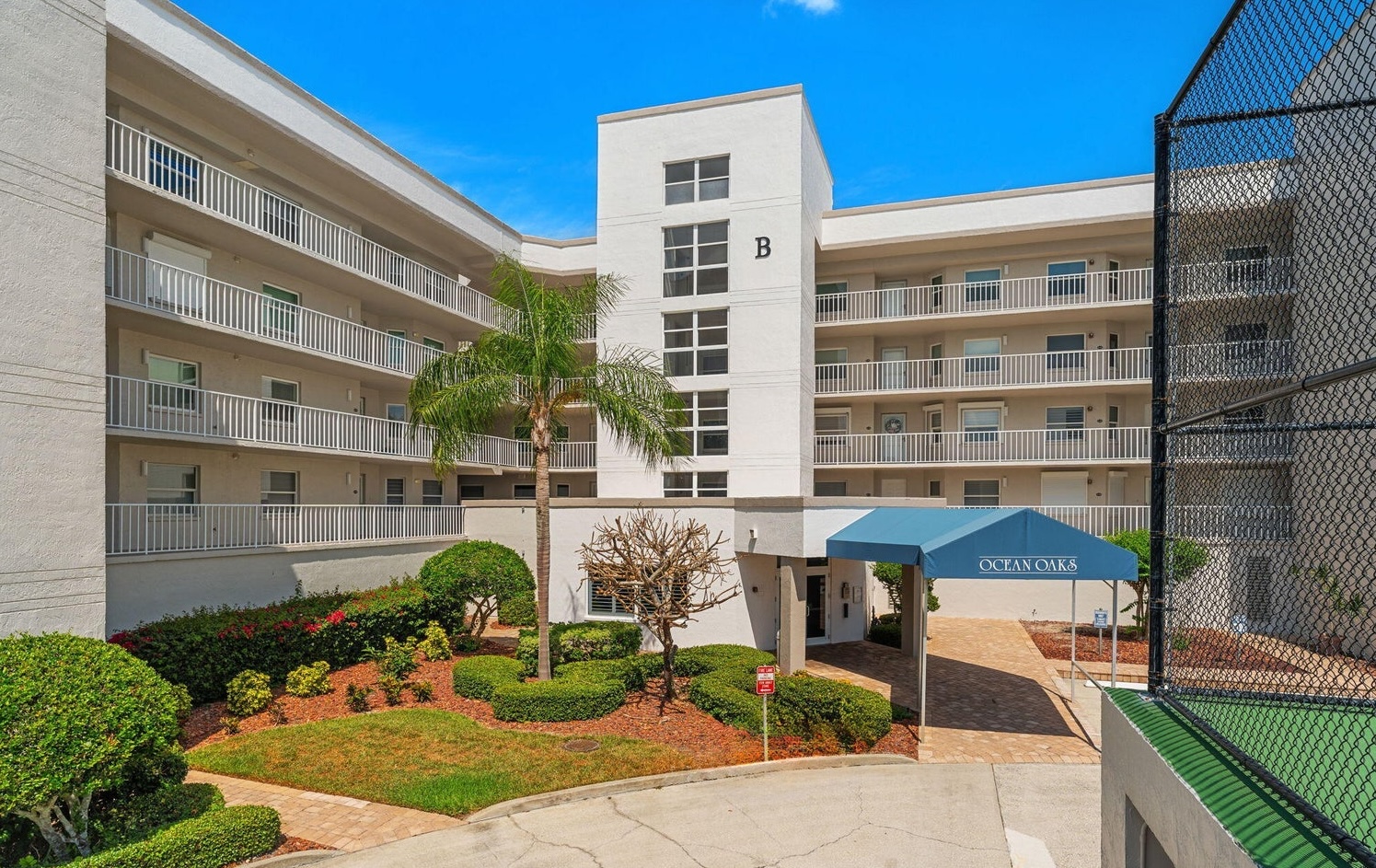 Ocean Oaks condominium building in Cape Canaveral Florida