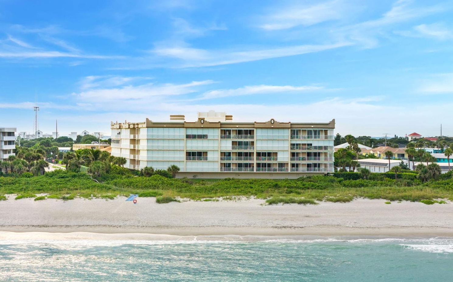 Artesia luxury condos Cape Canaveral Florida aerial view Bobby Freeman McCoy Freeman Group