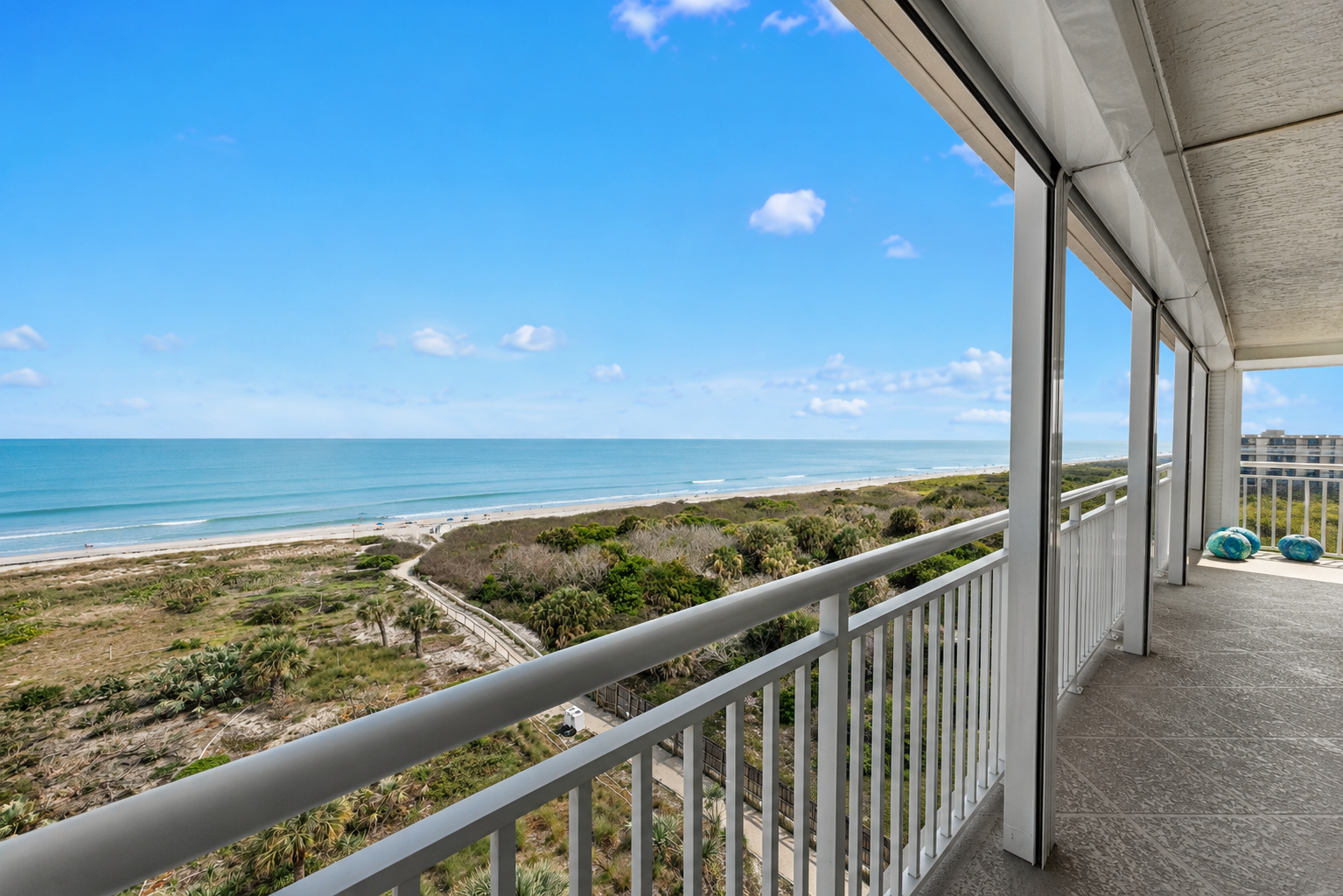 Emerald Seas oceanfront condominium community in Cocoa Beach Florida