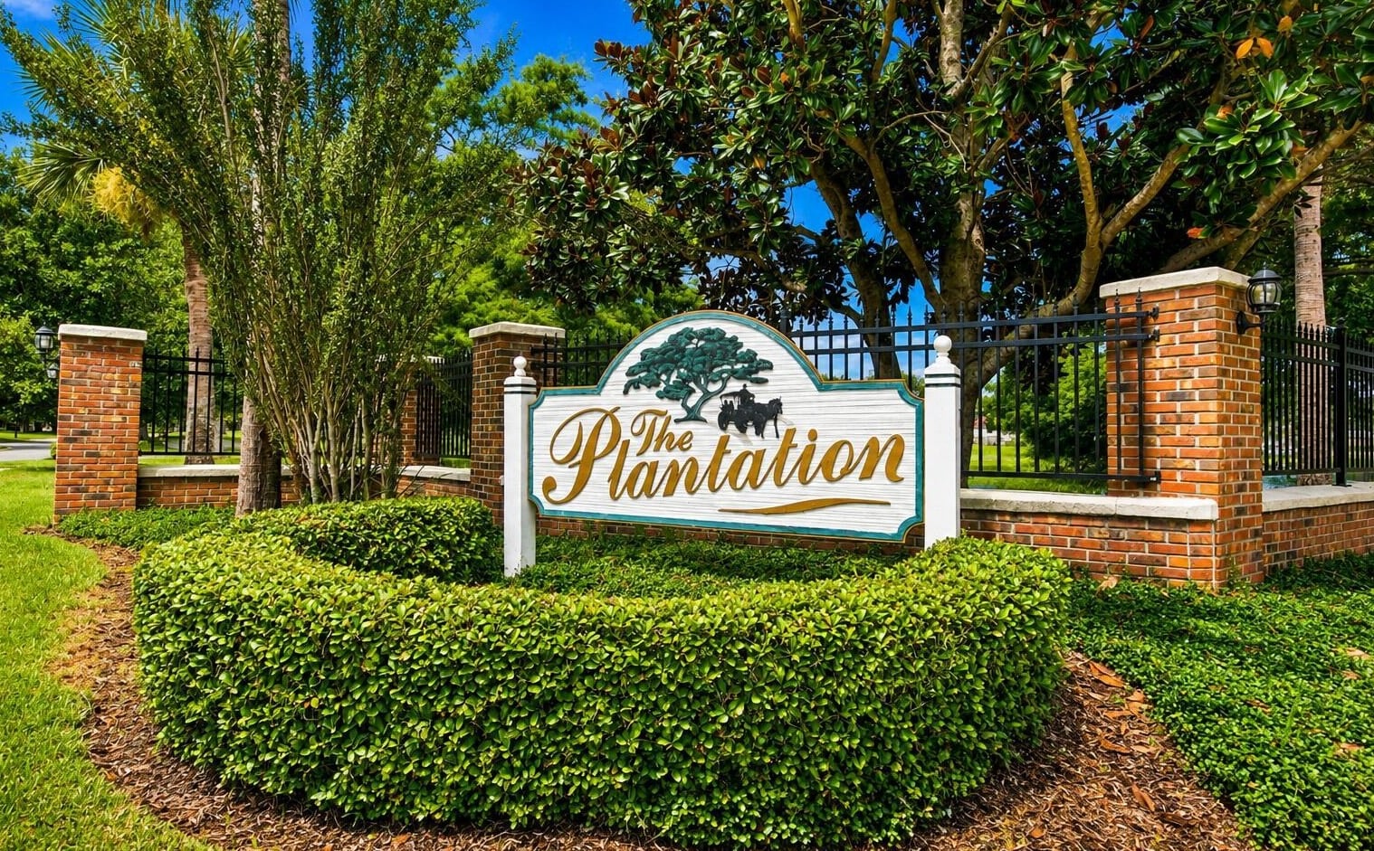 The Plantation neighborhood in South Merritt Island Florida near 3130 Southern Oaks Drive