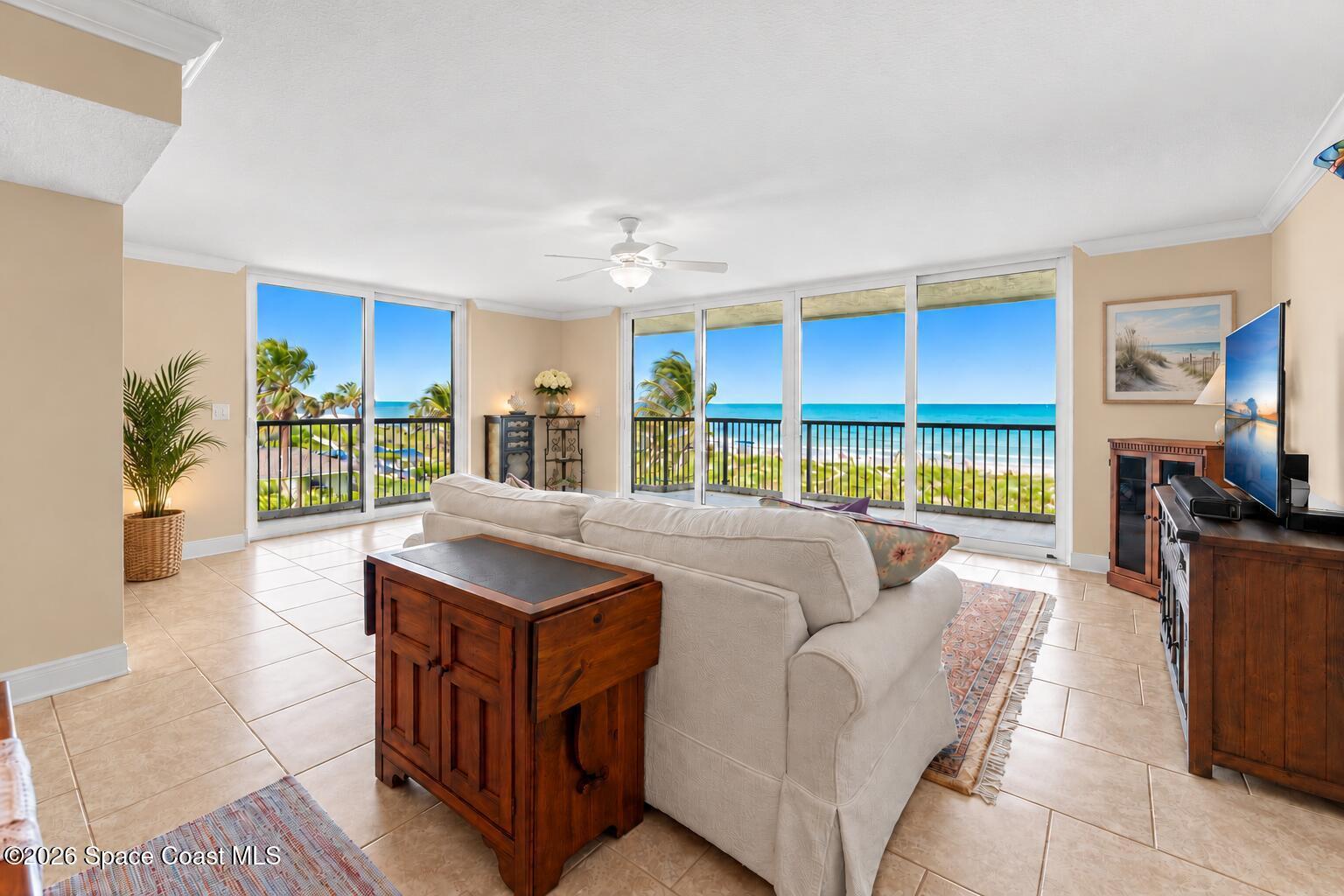 Ocean views from Wavecrest condo 301 Cocoa Beach