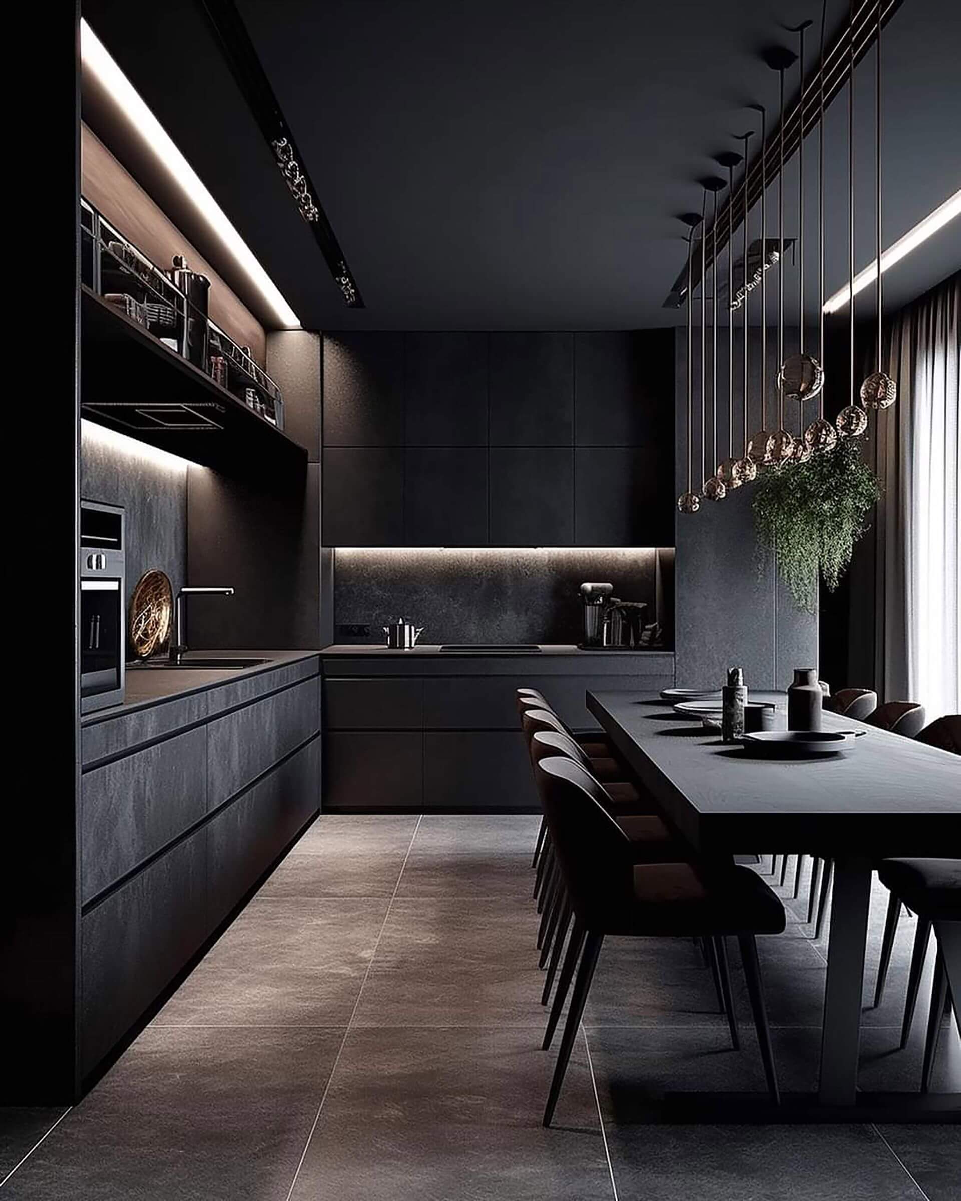 Modern kitchen elegance. Stylish design, efficient functionality. Elevate your cooking experience with this contemporary culinary haven.