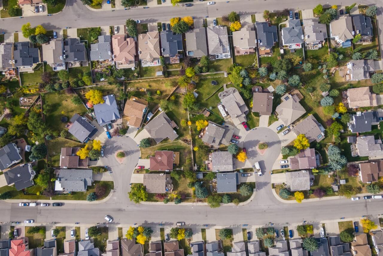 Aerial top down view of houses Large(1)