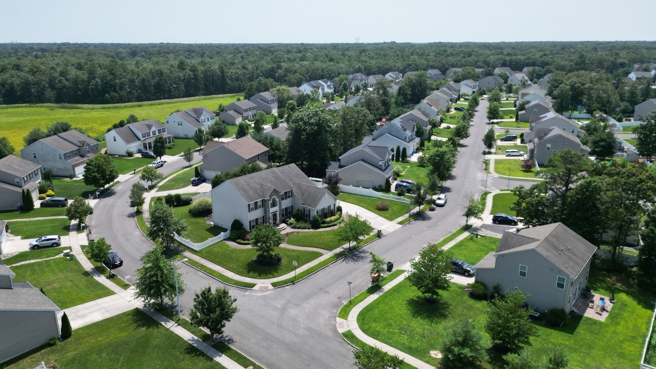 Drone shot of a master-planned community Large