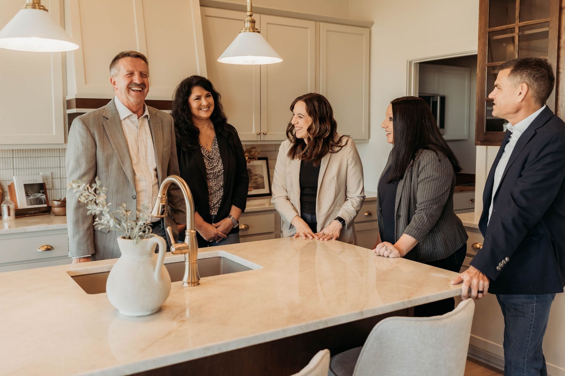 The Elevate team in a kitchen