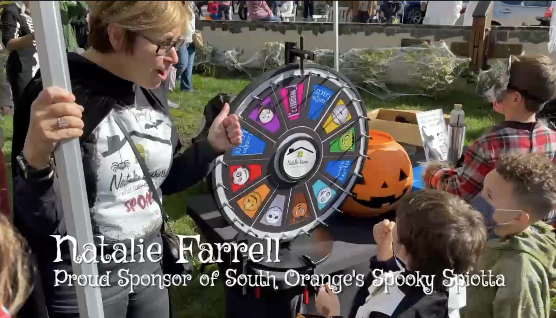 Halloween prize wheel