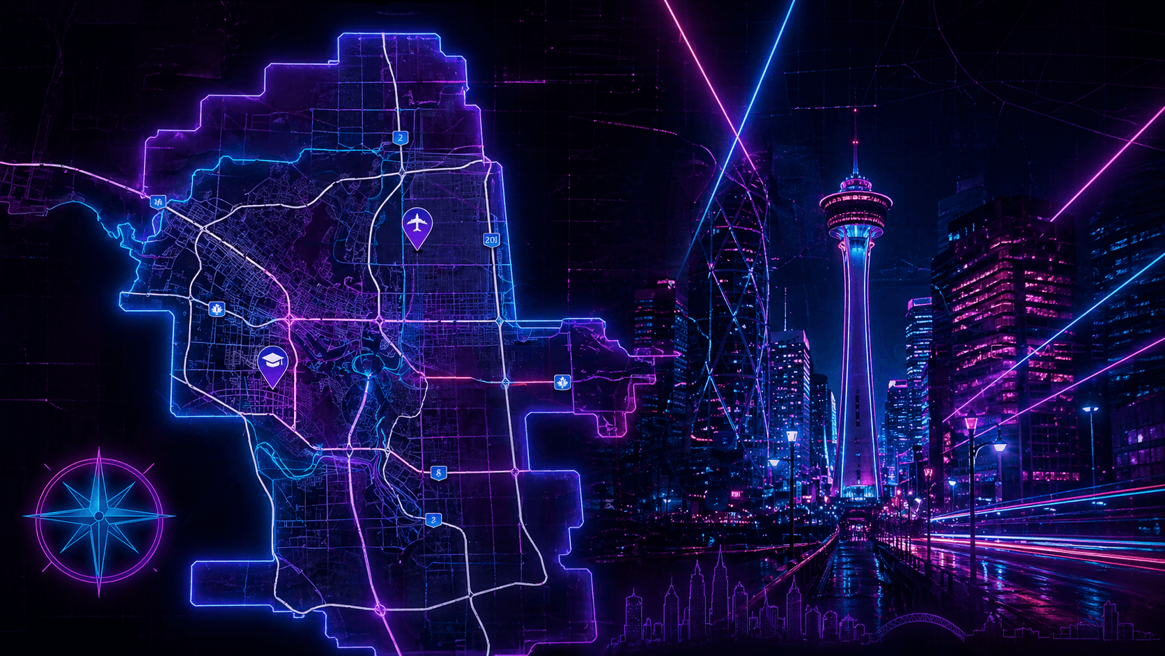 Calgary plus map