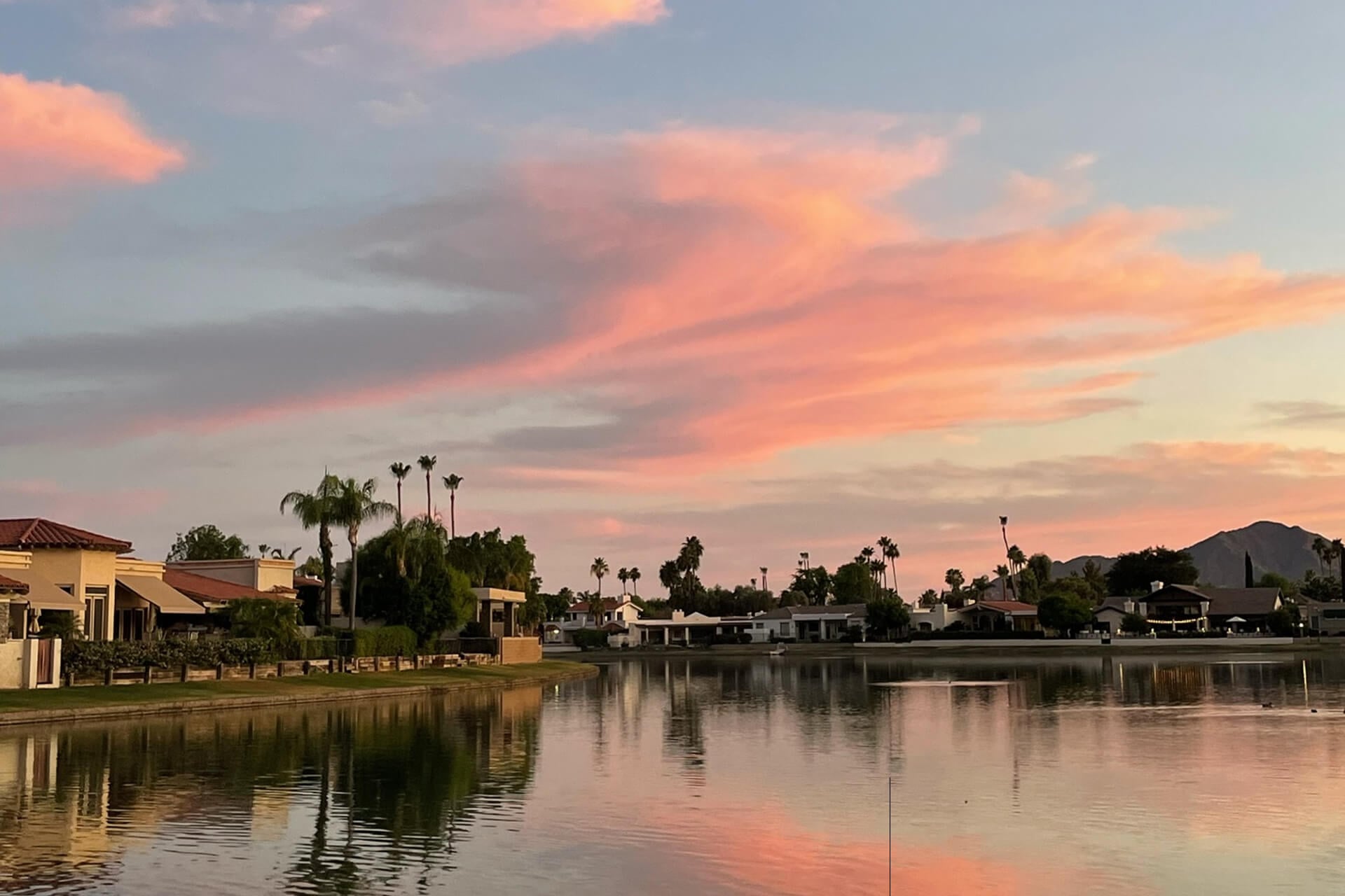 Lakeside Sunset in North Phoenix-Scottsdale