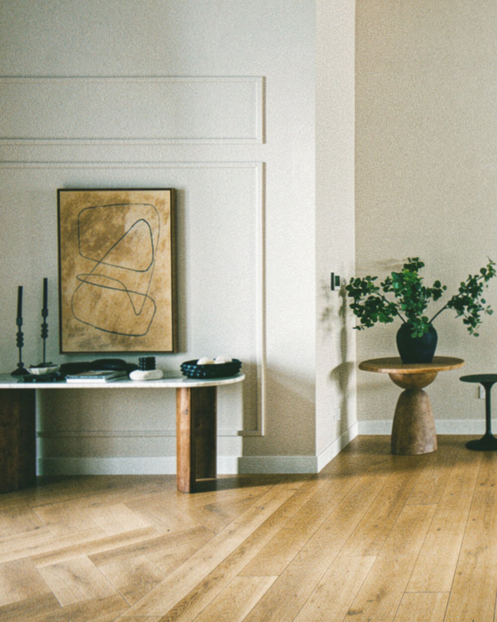 Minimalist Living Room Entryway