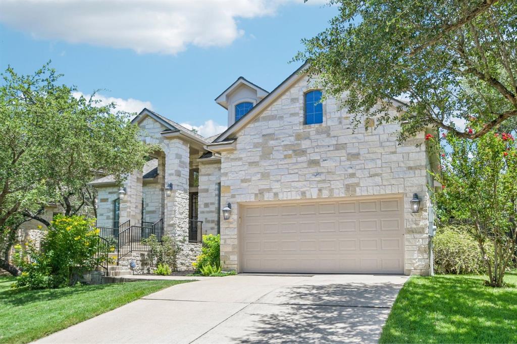 Stone exterior of 8008 Ladera Verde Dr in Alta Mira at Circle C Ranch, Austin TX 78739