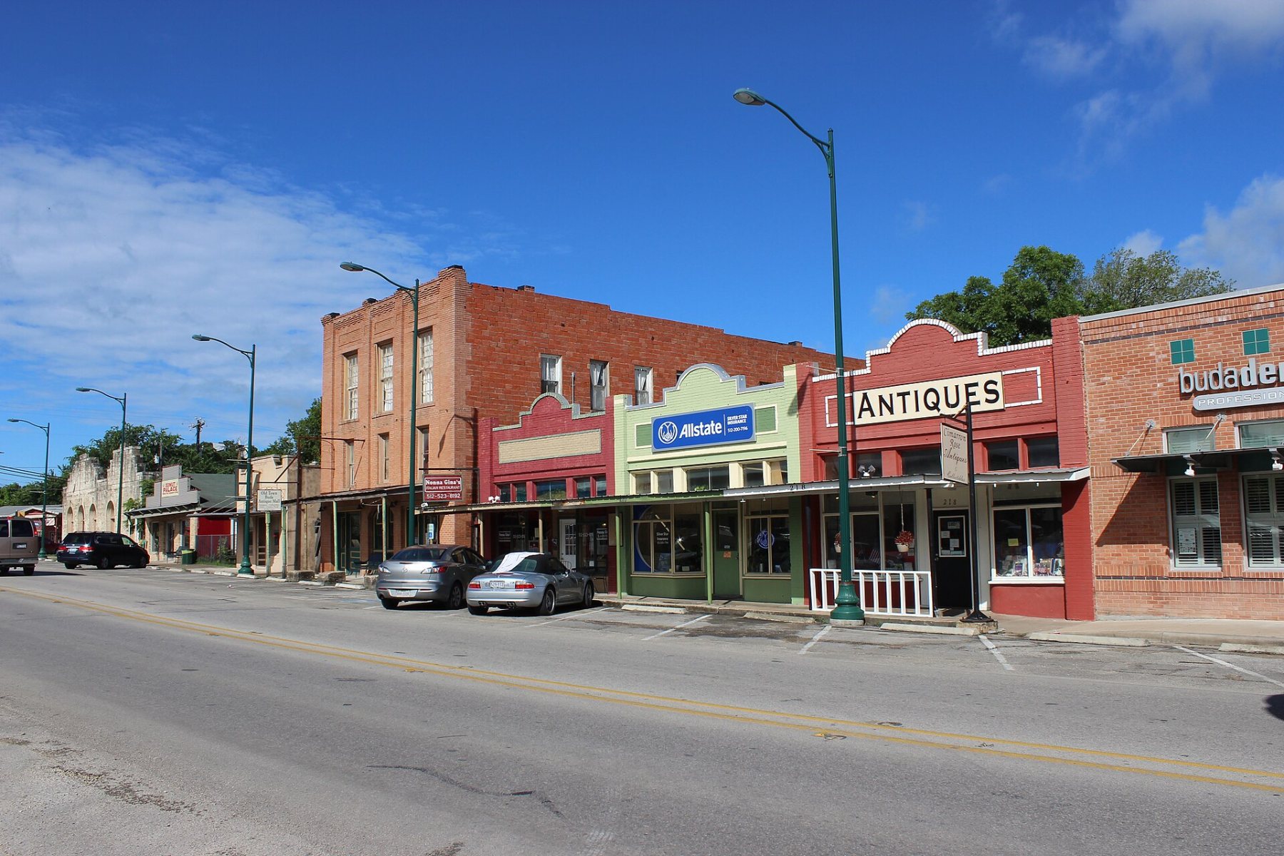 Historic downtown Buda, Texas
