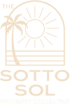 Sotto Sol Logo (vertical, beige, transparent)