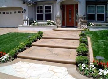 steps leading up to front door of a house