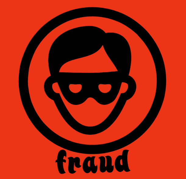 man in mask fraud