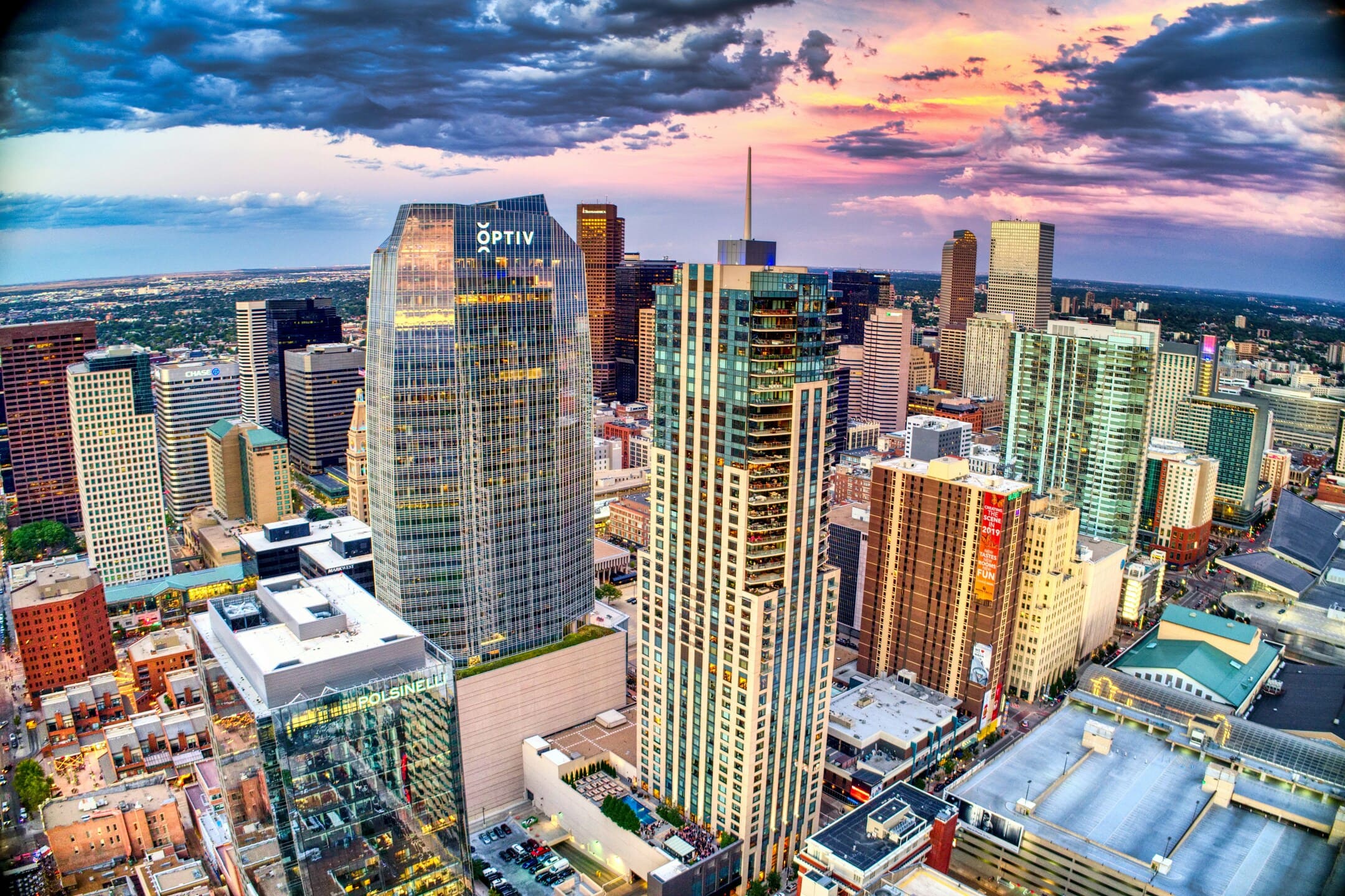 Denver Sunset Skyline