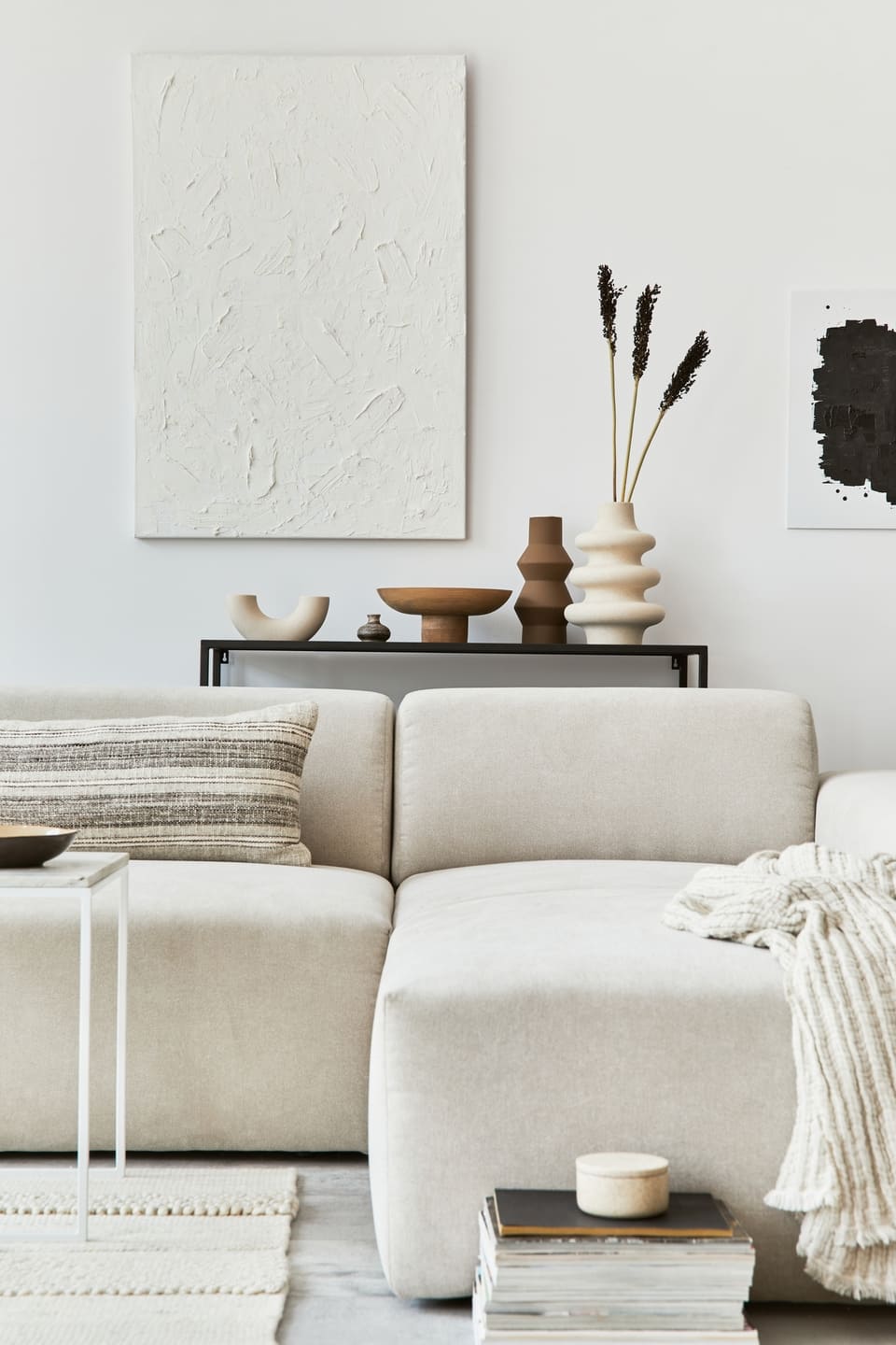 closeup-white-couch