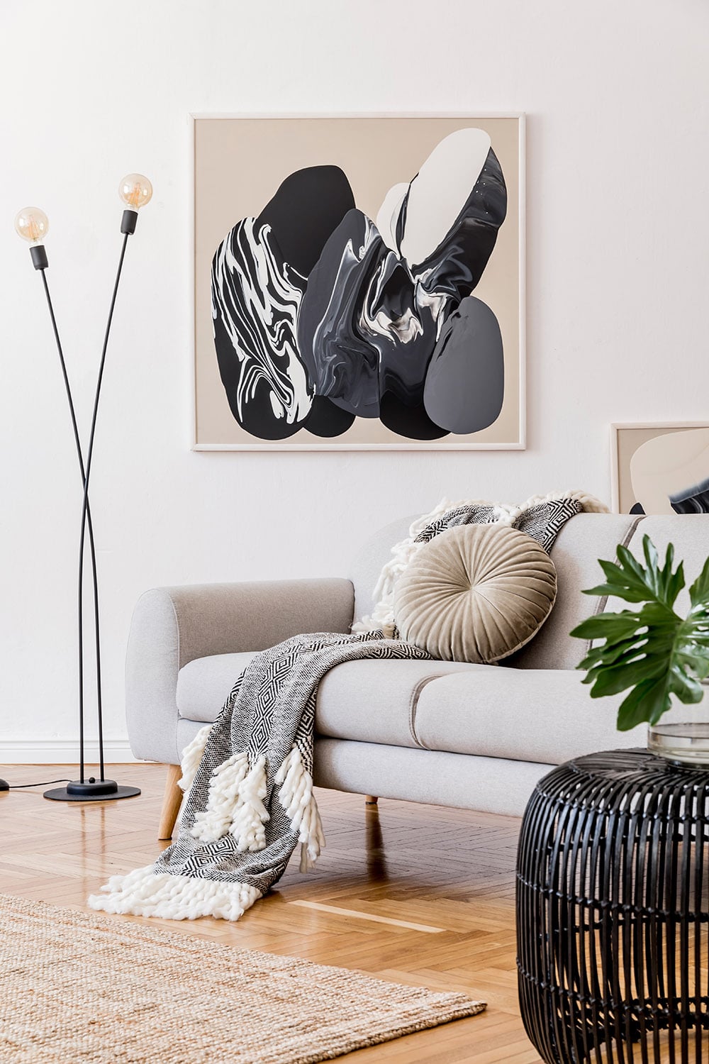 Stylish,And,Design,Home,Interior,Of,Living,Room,With,Gray