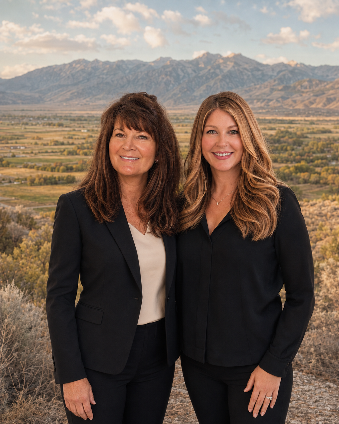 Jackie Wolf and Lindsey Dooling overlooking Carson Valley, NevadaMoving From California to Carson Valley – Wolf & DoolingJackie Lindsey Carson Valley