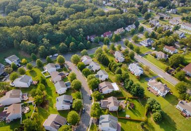 Scenic,Seasonal,Landscape,From,Above,Aerial,View,Of,A,Small