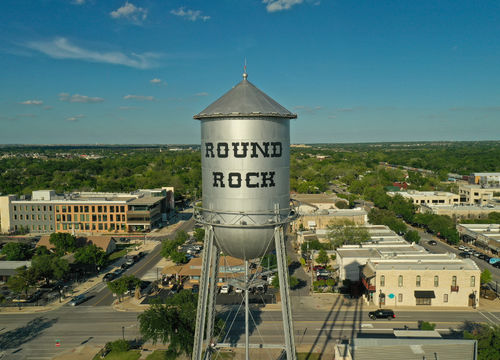 Water tower in Round Rock, Texas