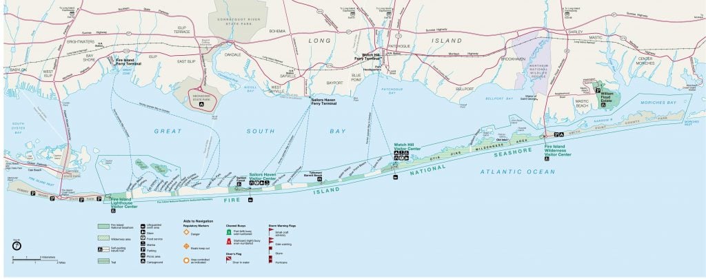 Fire Island map