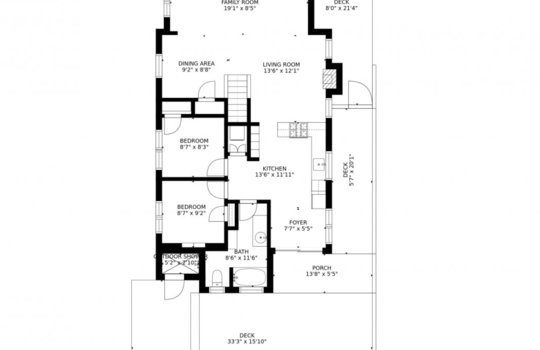414 Dehnhoff &#8211; Floor Plan, 1st Floor