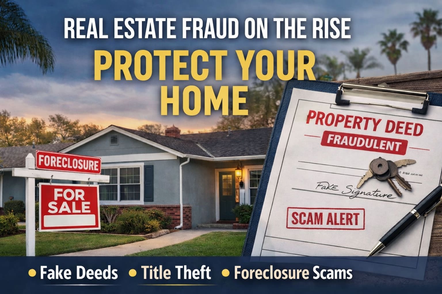 Real Estate Fraud Is Rising in Long Beach, the South Bay and Los Angeles. What Homeowners Need to Know Now