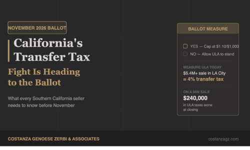 California's Transfer Tax F&hellip;
