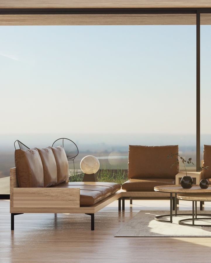 Living,Room,In,Modern,House,Overlooking,The,View - The AZ Home Co.