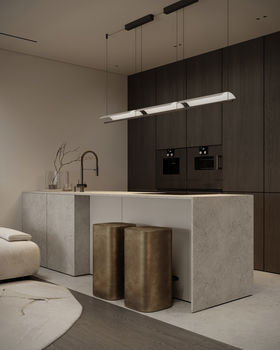 Elegant,Contemporary,Kitchen,Room,Interior,Modern,Contemporary,White,And,Wood