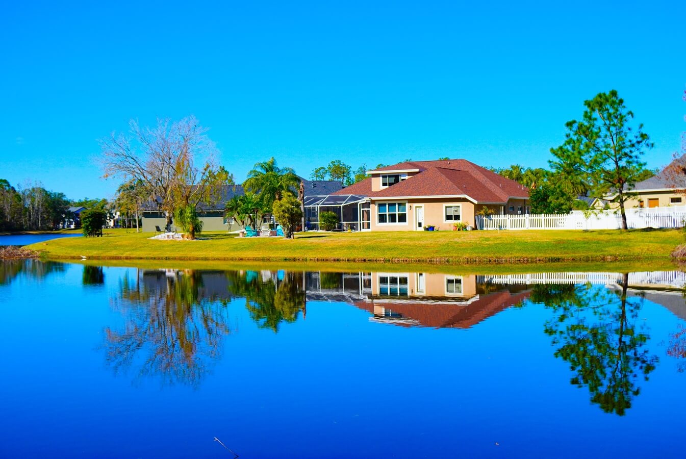 The landscape of a beautiful community at Wesley Chapel