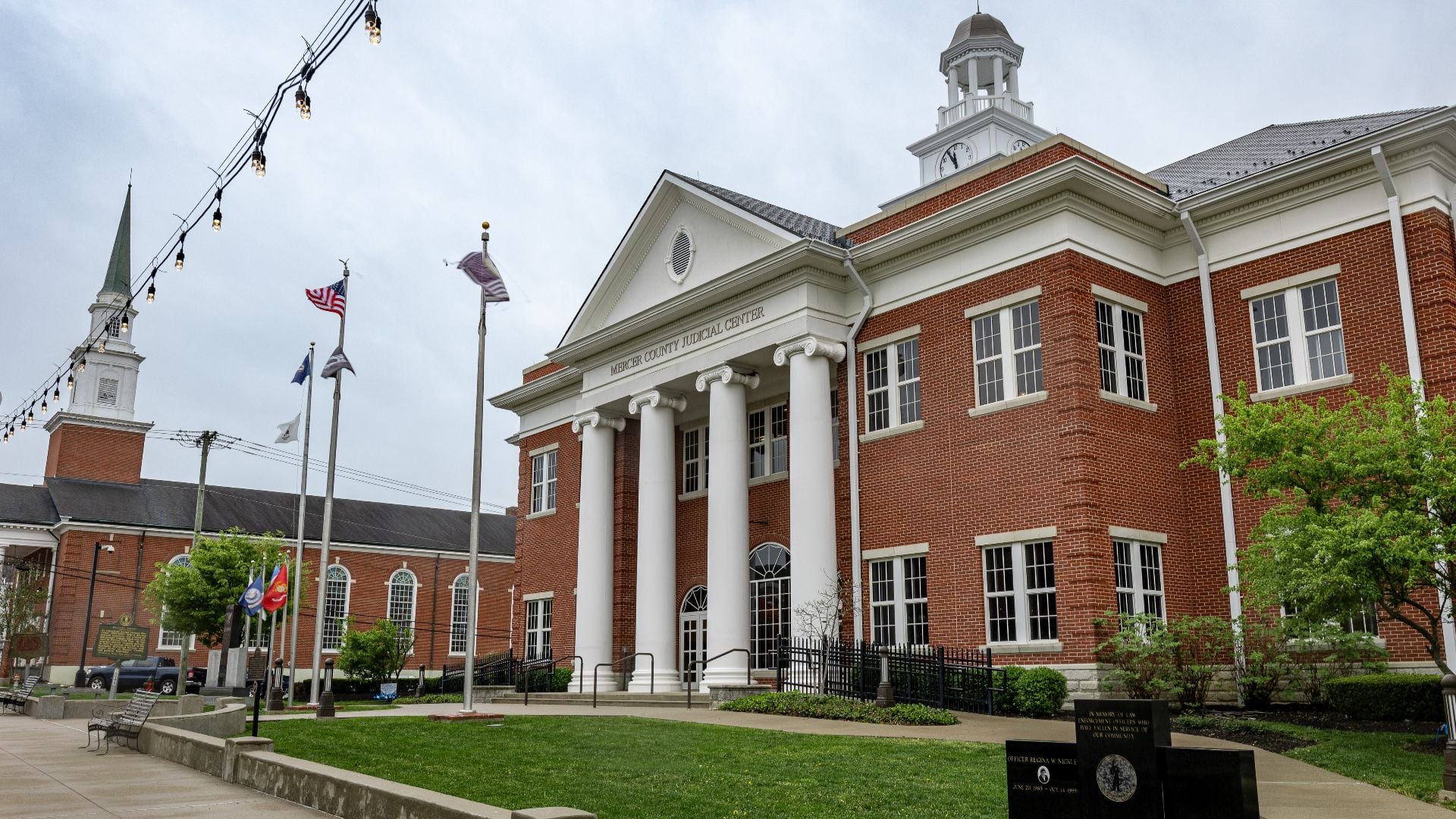 Mercer county judicial center in Harrodsburg, Kentucky