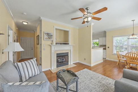 Built In's and Fireplace
